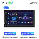 Junsun 7 9 10英寸通用CarPlay Android Auto车载收音机，适用于大众菲亚特雷诺日产现代GPS多媒体自动收音机立体声