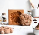 DIY Wooden Shortbread Mold Raspberry Heart Carved Gingerbread Cookie Mold Kitchen Cutter Molds For Valentine's Day Easter Party