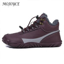 Winter Snow Boots Lightweight Barefoot Hiking Shoes Waterproof High-Top Booties Warm Lined Booties for Hiking Climbing