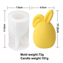 Easter Egg Bunny Silicone Candle Mold 3D Faceless Rabbit Head Aroma Soap Plaster Resin Mould Candle Making Tools Home Decor Gift