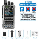 BinTolk BT8200 Walkie Talkie Long Range 10W Tri Power Full Band Wireless Bluetooth Phone Programming Noise Reduction Ham Radio