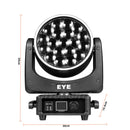 2pcs Mini 19x25W RGBW 4in1 Spotlight Wash/Beam/Zoom,Professional DJ/Bar Big Bee Eye LED Moving Head Disco Strobe Stage Lights