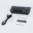 U'King Black Mini Console DMX Controller Stage Light Controller For Party DJ Disco Live Concerts KTV Night Club