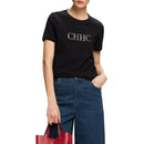 2025 Summer Female T Shirts Short Sleeve O Neck Casual Rhinestone Design Cotton Laides Tops Summer Women Tee Tops
