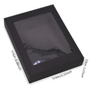 6Pcs Black/White Kraft Paper DIY Gift Box With Window Wedding Birthday Party Decoration Cake Packaging Box Event Party Gift Case