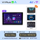 Junsun 7 9 10英寸通用CarPlay Android Auto车载收音机，适用于大众菲亚特雷诺日产现代GPS多媒体自动收音机立体声