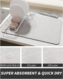 The Barista Base | Water-Absorbent Coffee Machine Mat & Dish Drying Pad