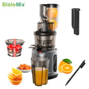 BioloMix慢速榨汁机，75毫米大口径进料口，200W 40-65RPM强劲电机，适用于整个水果