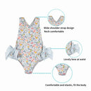 Girls Swimsuit  Amoi Baby One Piece Sling Print Cute Beach  Bikini Swimwear Baby Girl Swimsuits 2-7Y biquini infantil menina