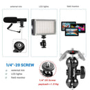 SmallRig Super Clamp with 1/4 and 3/8 Thread 2pcs Pack For 15mm-44mm Rods Cameras Lights Umbrellas Hhooks Shelves Camera Clamp