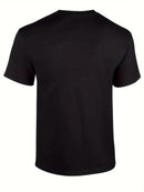 Men's Native Pride Cotton T-Shirt - Casual Crew Neck with Bold Feather Graphic, Machine Washable Summer Wear