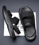 Sandals for Men 2026 New Summer Breathable Soft Bottom Casual Anti Slip Wear Beach Shoes Dual Purpose Driving Slippers Sandals