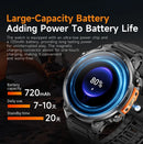 The Milestone Recon | 1.7'' HD GPS Military Smartwatch with Flashlight