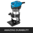 VEVOR 800W Soft Start Compact Router Kit Variable Speed 10000-30000Rpm with Fixed Base, Plunge Base, Tilt Base and Offse Base