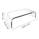 Monitor Stand Riser Acrylic Laptop Stand Clear Desktop Computer Riser  Table Storage Stand Desk Organizer for Storing PC Screen