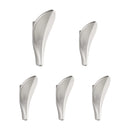 SARIHOSY Wall Hook Towel Hooks Wall storage Coat Rack kitchen Bathroom Accessories Creative Leaf Hook Home Storage Gold Silver