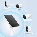 4W Solar Panel for Eufy Eufycam Cam 2/2C/2C Pro/E/2 Pro Cam Weatherproof Wall Mount Rotatable Brackets with 9.8ft Power Cable