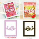 Stacking Shadow Happy Birthday/Happy Easter Metal Cutting Dies Sentiments Words Die Cut For DIY Scrarpbooking Paper Cards Making