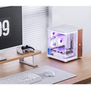 JONSBO TK-0 ITX Sea View Room Curved Glass Case Split compartment design North American walnut wood decoration small Chassis
