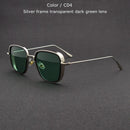 TUZENGYONG Classic Steampunk Sunglasses Fashion Men Women Brand Designer Vintage Square Metal Frame Sun Glasses High Quality
