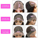 7x5 Glueless Wig Human Hair 99J Burgundy 13x4 Bob Straight Pre Plucked Human Hair Wigs Transparent Pre Cut Bob Wig Human Hair
