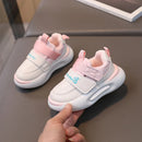 Kids Sneakers For Boys Girls Casual Shoes Leather Waterproof Non-slip Running Shoes Sport Shoes Toddler Children Sneakers 21-30