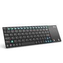 俄语 西班牙语 英语 法语 键盘 无线 Rii K12+/i12+ 迷你键盘 带触摸板鼠标 适用于安卓笔记本电脑 PC 电视盒