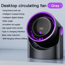 Portable Air Circulator Fan 1200mAh Desktop Rechargeable Fan 100-speed Wind Angle Adjustable for Home Outdoor Travel with Timing