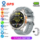 The Milestone Recon | 1.7'' HD GPS Military Smartwatch with Flashlight