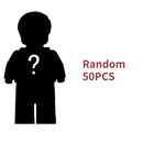 50PCS Mini Dolls Blocks Toys Fit Model Building Construction Toys DIY Assembling Anime Characters for Kids Boys Collect Funs