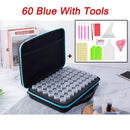 7/15/30/60 Bottles Storage Box 5D Diamond Painting Accessories Tools Storage Box Carry Case Diamant Painting Tools Container Bag