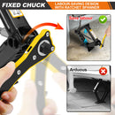 Scissor Jack, 2 Tons Automotive Car Tyre Repair Changing Lifting Tool with Hexagonal Lug Labor-Saving Wrench, 105mm to 385mm