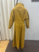 Lady Oversized Long Trench Women Coat Stand Collar Single Breasted Loose Wide Sleeve Casual Coats New Autumn Winter Chic Jackets