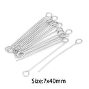 30pcs/Lot Stainless Steel Eye Head Pins for DIY Jewelry Making Wholesale Never Fade Rainbow Silver Gold Color