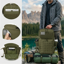 45L Tactical Backpack For Men With MOLLE Webbing System Outdoor Survival Gym Fitness Hiking Camping Backpack Dual Cup Holders Large Capacity Rucksack For Wilderness Trip Travel Daily Work Commute Outdoor Camping Activities Ge