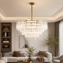 Amber Murano Glass Ceiling Chandelier Round for Dining Living Room Bedroom Modern Murano Glass Pendant Chandelier Light