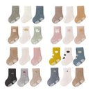 3Pair Newborn Baby Sock Children Boy Girl Kid Autumn Warm Breathable Non Slip Stocking Solid Fashion Socken Clothes Accessories