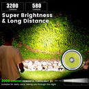 全新 SOFIRN SK40 3200流明战术手电筒 580米强光 SFT70 LED IP68防水双开关手电筒
