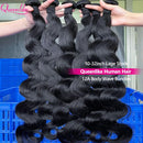 Queenlike 24 24 24 Inch Body Wave Bundles Human Hair 12A Brazilian Raw Hair Weave Bundles 1/3 PCS Human Hair Bundles Extensions