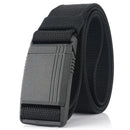 Men's Belt Magnetic Quick Release Buckle Tactical Belt Nylon Webbing Multifunctional Outdoor Work Belt Casual Sports Canvas Belt
