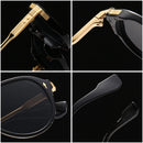 SHAUNA Retro Double Bridges Pilot Men Sunglasses Fashion Brand Designer Shades UV400 Trending Rivets Women Luxury Sun Glasses