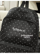 New Large Capacity Polka Dot Backpack Multifunctional Lightweight Piano Key Backpack Black Piano Mochilas Sports