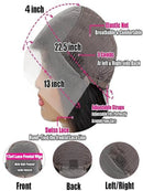 Natural Hairline 200 Density Ombre Brown Yaki Human Hair Kinky Straight Lace Front Wig for Women Baby Hair Pre Plucked Glueless