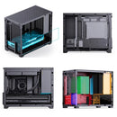 乔思伯 D32 PRO 黑色MATX台式机小机箱 透明可调主板 ATX电源 240水冷 电脑机箱 ケース