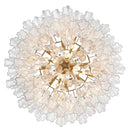 Amber Murano Glass Ceiling Chandelier Round for Dining Living Room Bedroom Modern Murano Glass Pendant Chandelier Light