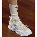 Spring And Autumn Women's Satin Low Heels Korean Style Pearl Chain Party And Work Wear Mary Jane Flats Ladies' Casual Boat Shoes