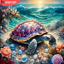 HUACAN Full Diamond Painting Turtle New Arrivals 2024 Diamond Mosaic Animal Home Decor Rhinestone Pictures