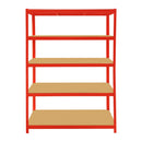 5 Tier Garage Shelves Metal Storage Shelves Rack,Heavy-Duty Shelving Units,Boltless Assembly for Warehouse Office,875kg Capacity