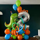 5PCS/PACK Q Edition Large Dinosaur Party Aluminum Film Decoration Children's Gift Balloon Random