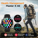 The Milestone Recon | 1.7'' HD GPS Military Smartwatch with Flashlight